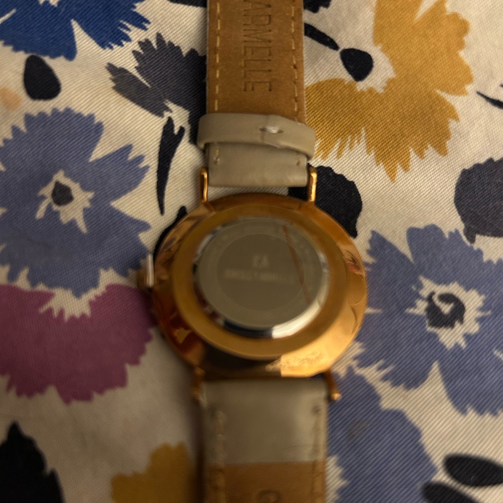 Kinsley Armelle Rose Gold and Marble Leather Watch - Picture 3 of 3